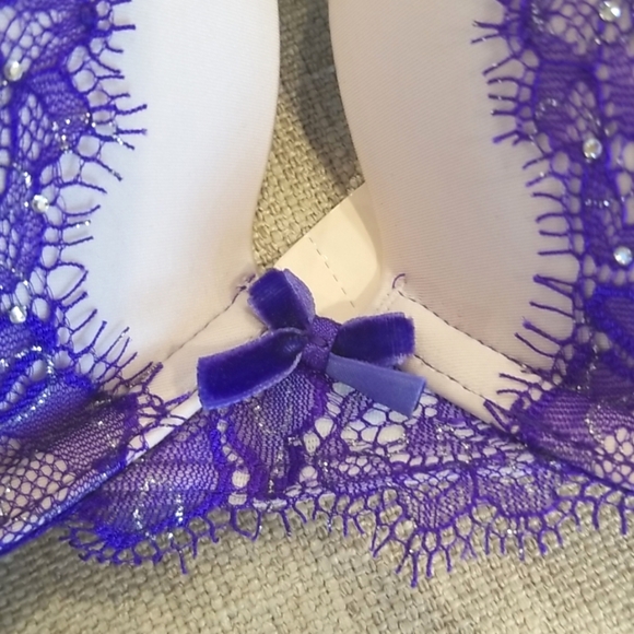 Victoria's Secret Vintage Dream Angels Plush Push up Bra Rhinestone Crystal NWT - Picture 11 of 15